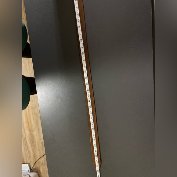 Vintage Calvin Klein Brown Leather Belt Men Size Large Made In Argentina - Picture 6 of 9